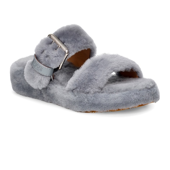 UGG Shoes - New UGG Fuzz Yeah Sandals Size 7 Color Gray New In Box Fuzz Yeah Ugg Australia